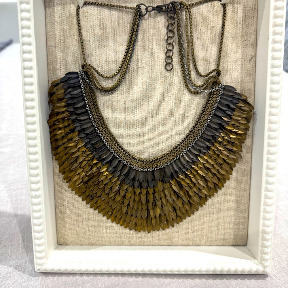 Stella & Dot - Gold and Black Layered Necklace